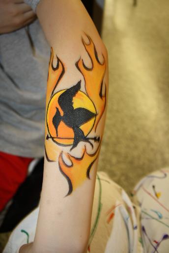 Hunger Games arm painting