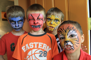 Monster face painting