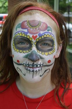 Day of the Dead face painting